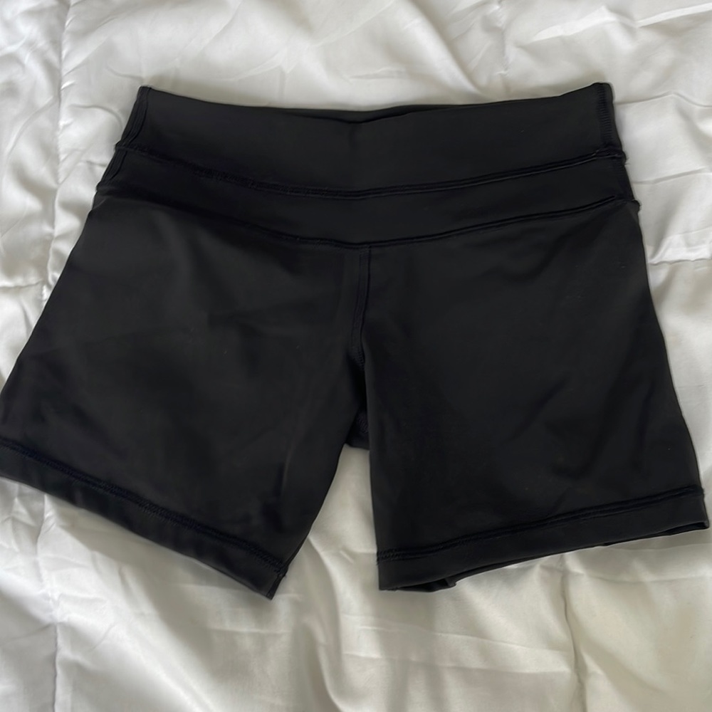 Black Lululemon shorts.